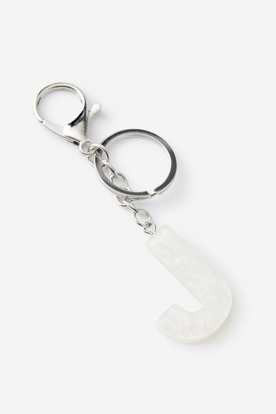 Alpha Keyrings, J / MOTHER OF PEARL