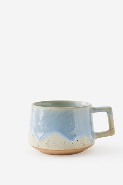 Glazed Ceramic Mug, BLUE SKIES