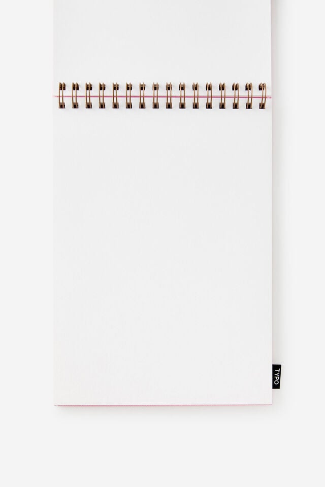 Personalised A4 Spiral Sketch Book, BLOSSOM PINK