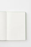A5 Hard Cover Lined Notebook, TYPO GREEN - alternate image 2