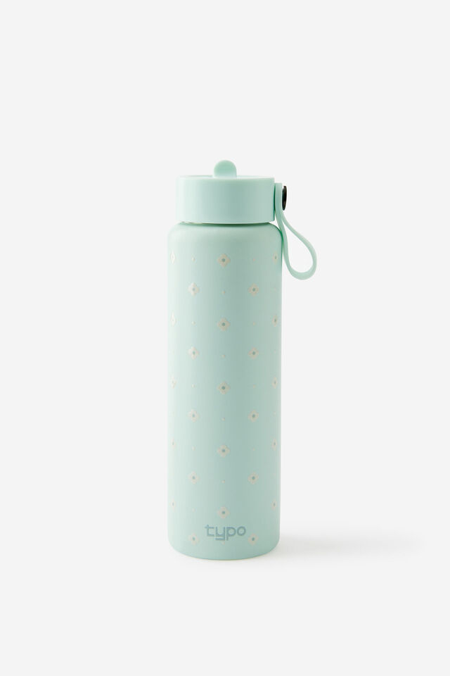 On The Move 500Ml Sipper Top, RETRO POLKA MINTY