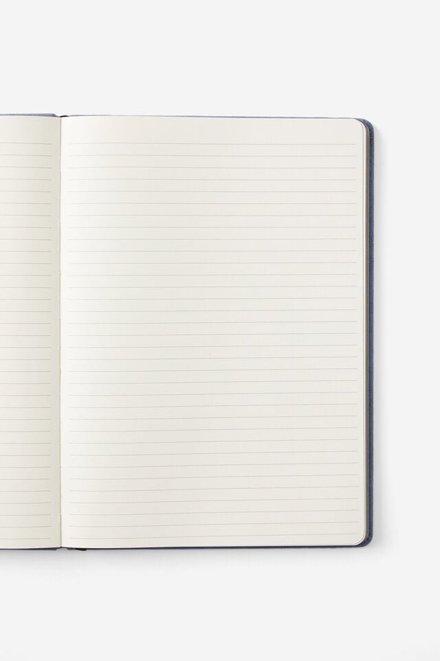 Personalised A4 Buffalo Journal, STORM BLUE