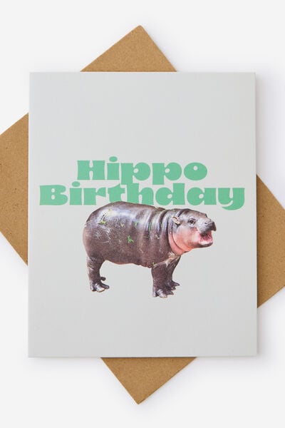 Funny Birthday Card 2.0, HIPPO BIRTHDAY