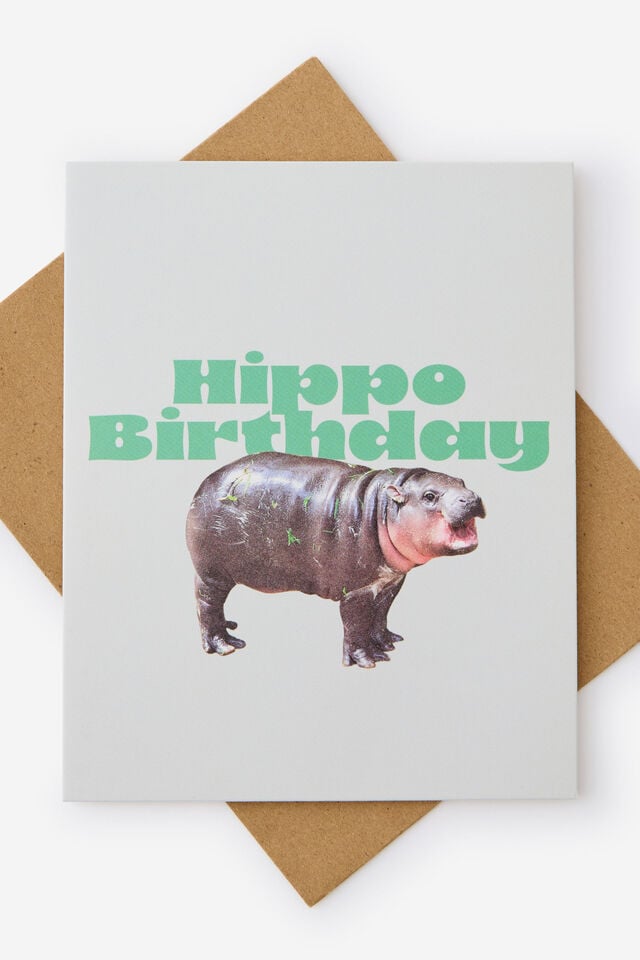 Funny Birthday Card 2.0, HIPPO BIRTHDAY