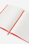 B5 Hard Lined Notetaker Notebook, LAVA RED - example image 3