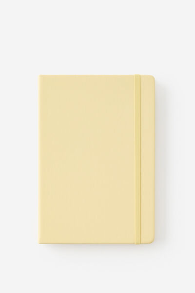 Metro A5 Hard Lined Notebook, Limoncello