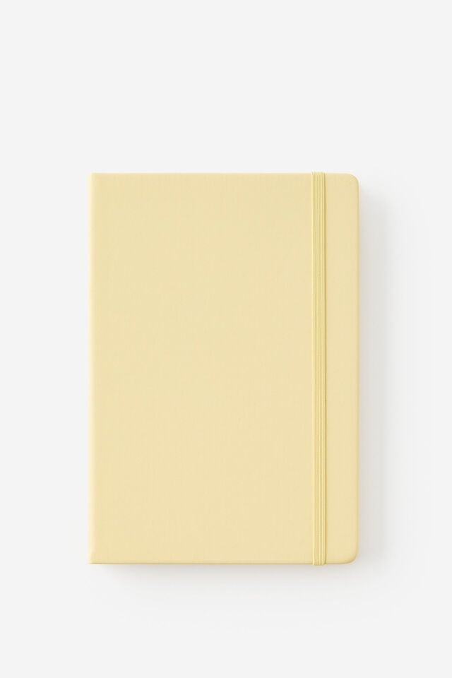 Metro A5 Hard Lined Notebook, Limoncello