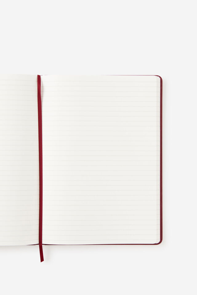 Personalised B5 Hard Cover Lined Notebook, CABERNET