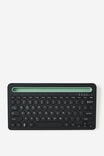 Wireless Keyboard With Built-In Tech Stand, BLACK - alternate image 1