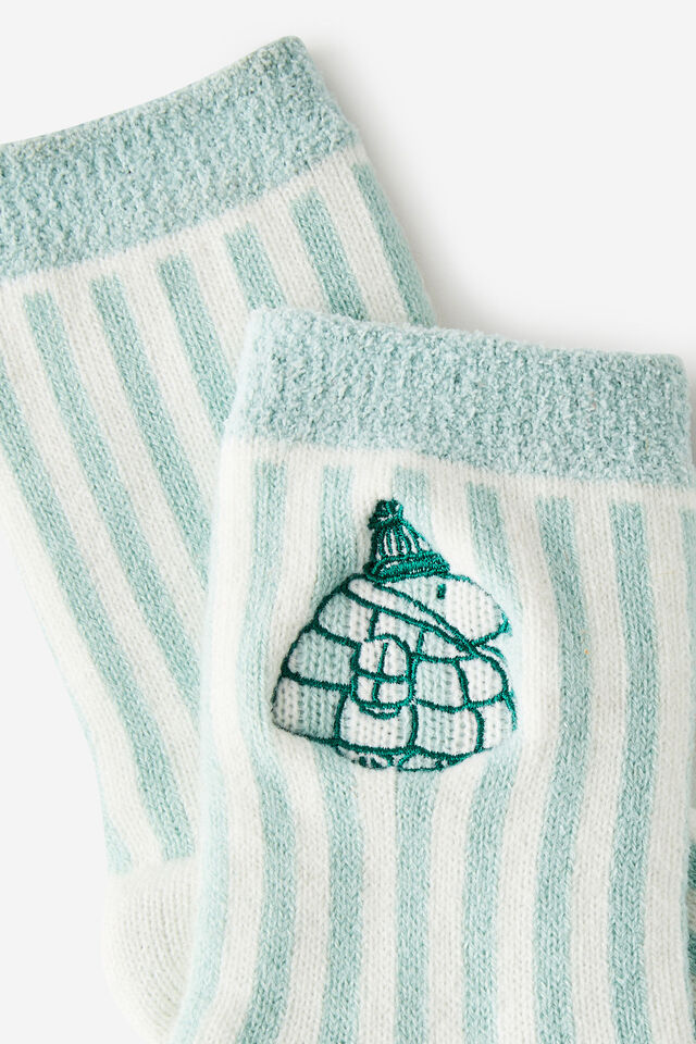 Christmas Slipper Sock, LCN PEA SNOOPY JACKET