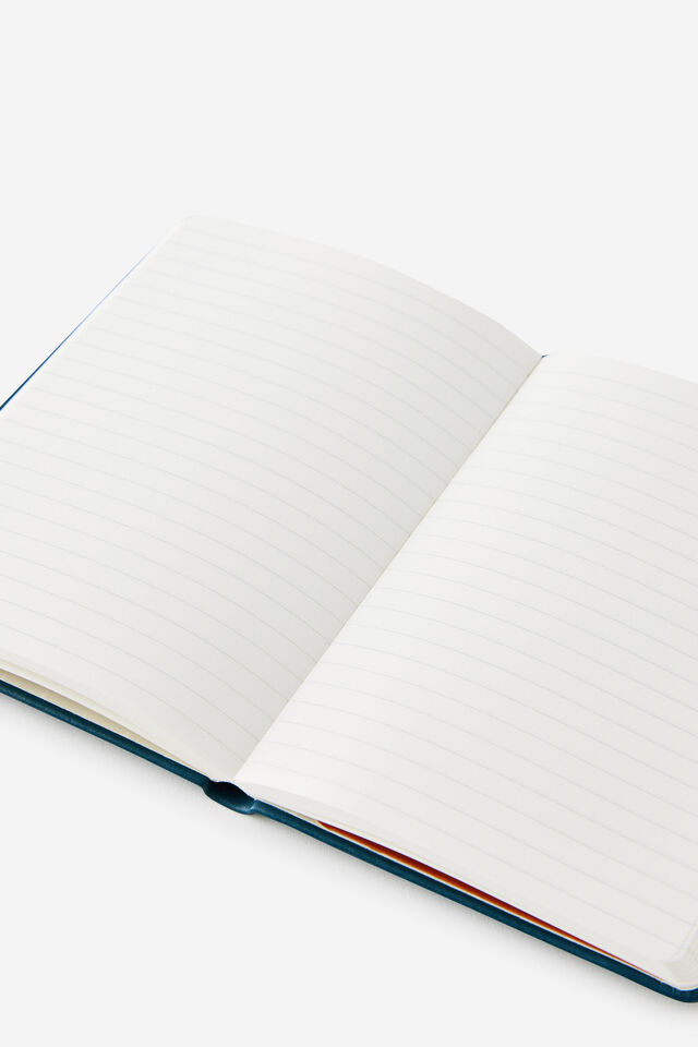 Personalised B6 Hard Cover Lined Notebook, NORTH SEA