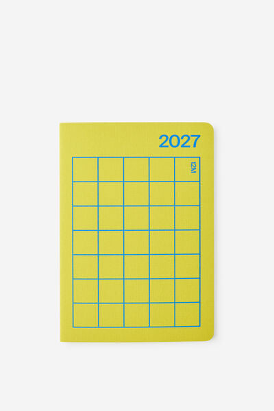 2027 A5 Monthly Open Agenda Diary, WASABI/OCEANA