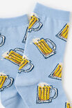 Mid Crew Socks, BLUE BEERS YDG! - example image 2