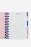 2027 A5 Weekly Bright Days Diary, LAVA RED COLOUR BLOCK - example image 3