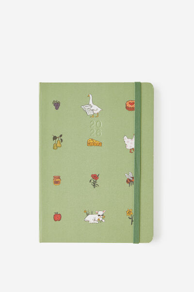 2026 B6 Weekly Hard Metro Diary, Little Treats Bay Leaf