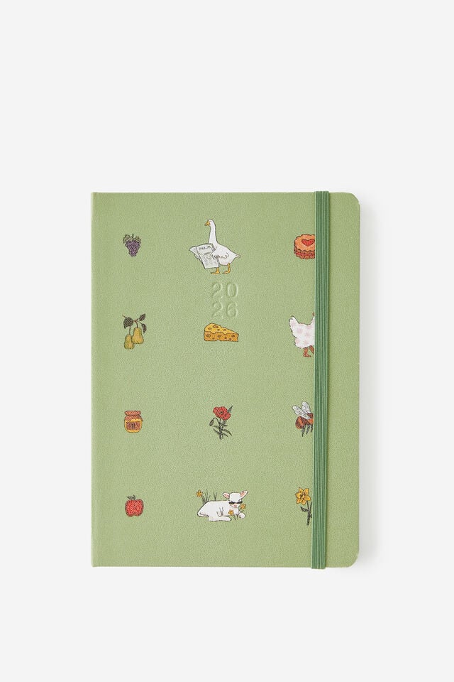 2026 B6 Weekly Hard Metro Diary, Little Treats Bay Leaf