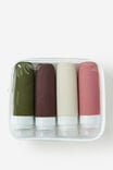 90Ml Silicone Travel Bottle Set, VINTAGE LIGHTS - example image 1