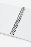 A5 Spiralbound Notebook, STRAWBERRY MILK RETRO DITSY - example image 3