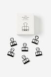 Binder Clips 6Pk, BLACK - alternate image 1