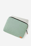 Metro 14 Inch Laptop Organiser, TYPO GREEN - alternate image 2