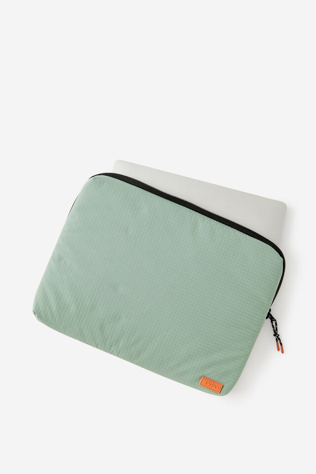 Metro 14 Inch Laptop Organiser, TYPO GREEN