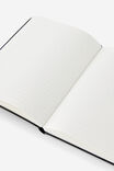 Personalised A5 Hard Cover Plain Notebook, BLACK - alternate image 3
