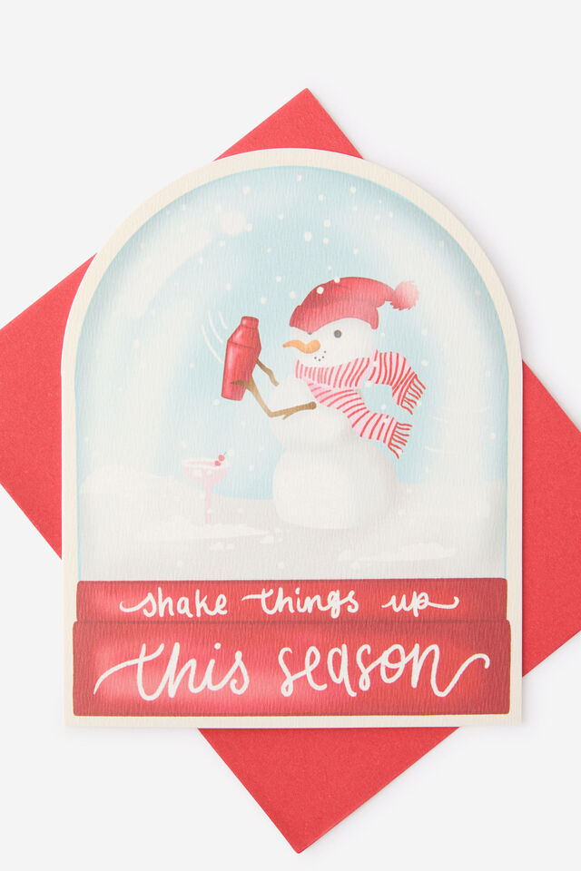 Premium Christmas Card 2025, SHAPED SHAKE IT UP THIS SEASON