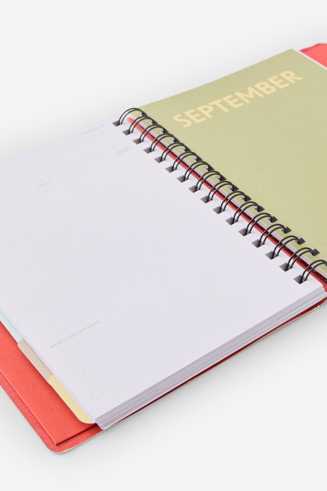 2026 Goals Weekly Planner, Pink Strawberry