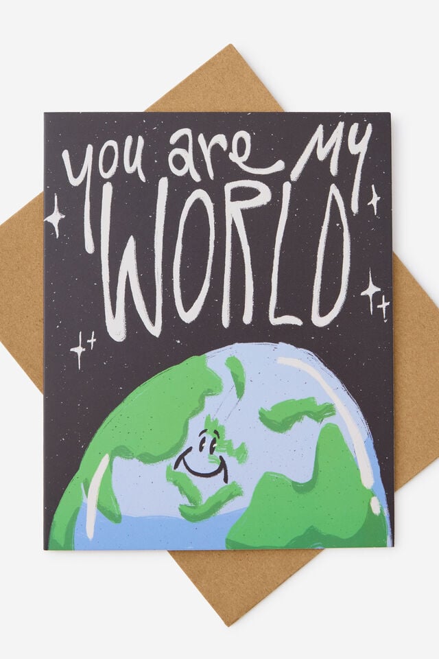 Funny Birthday Card 2.0, YOU ARE MY WORLD
