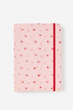 Metro B5 Hard Lined Notebook, Ditsy Pansy Pink Clay - alternate image 1