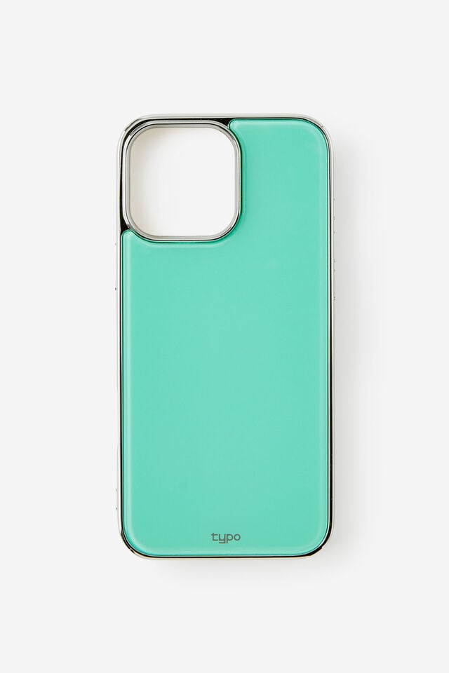 Bubble Phone Case Iphone 16 Pro Max, JELLY MINT CHROME