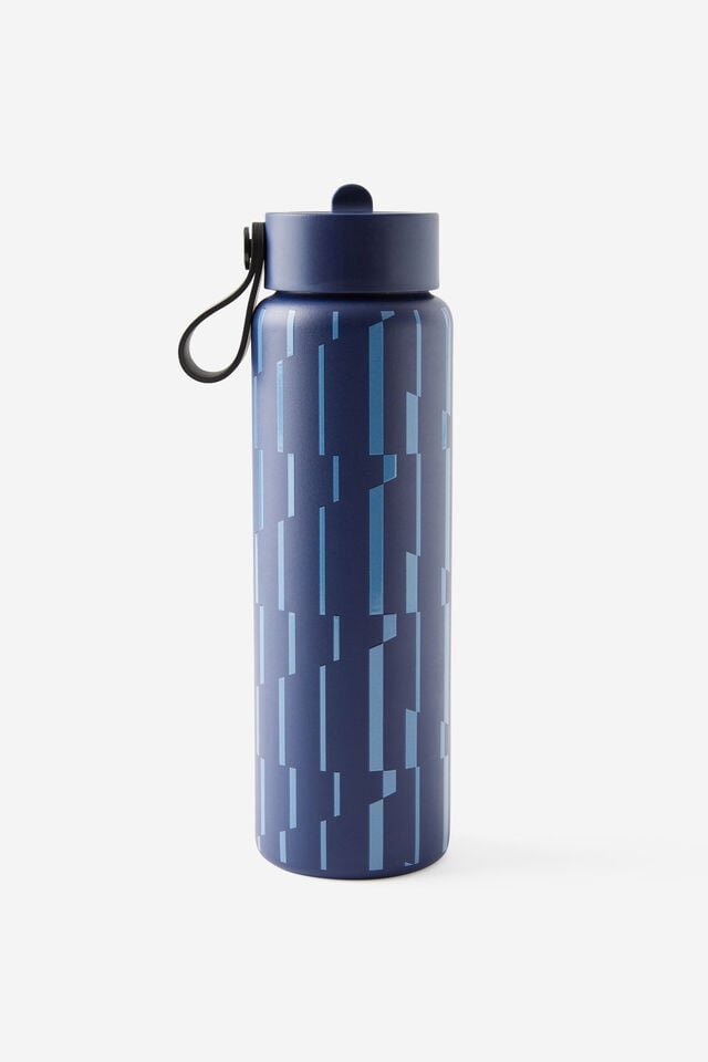 On The Move 500Ml Sipper Top, ZIG ZAG NAVY