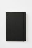 A5 Hard Cover Plain Notebook, BLACK - alternate image 1