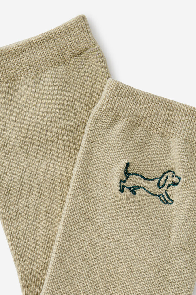 Socks, SAUSAGE DOG EMB