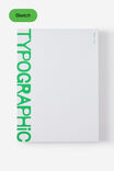 A4 Stitch Bound Sketch Book, GREY ZING - example image 1