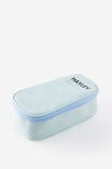 Personalised Arlow Pencil Case V2, MINTY GRID - example image 2