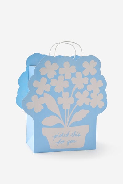Premium Gift Bag - Medium, SHAPED FLOWER BOUQUET