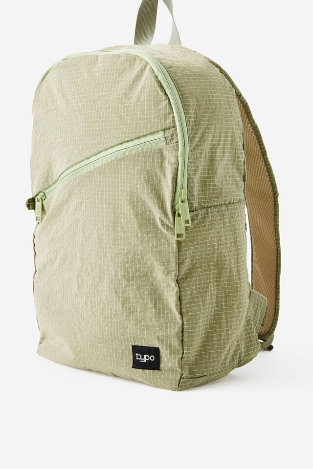 Packable Daypack, SAGE CHECK