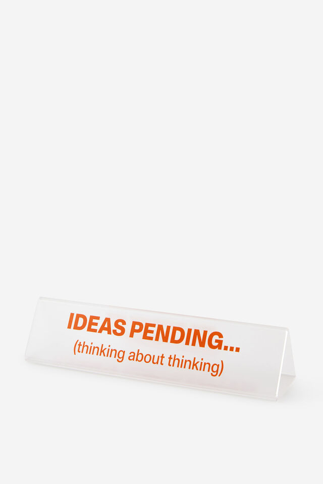 Call Out Desk Sign, HOT SAUCE IDEAS PENDING
