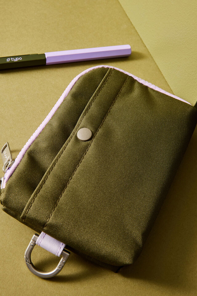 Mode Zip Pocket, OLIVE