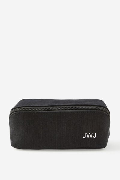 Personalised Felix Fold Out Pencil Case, BLACK