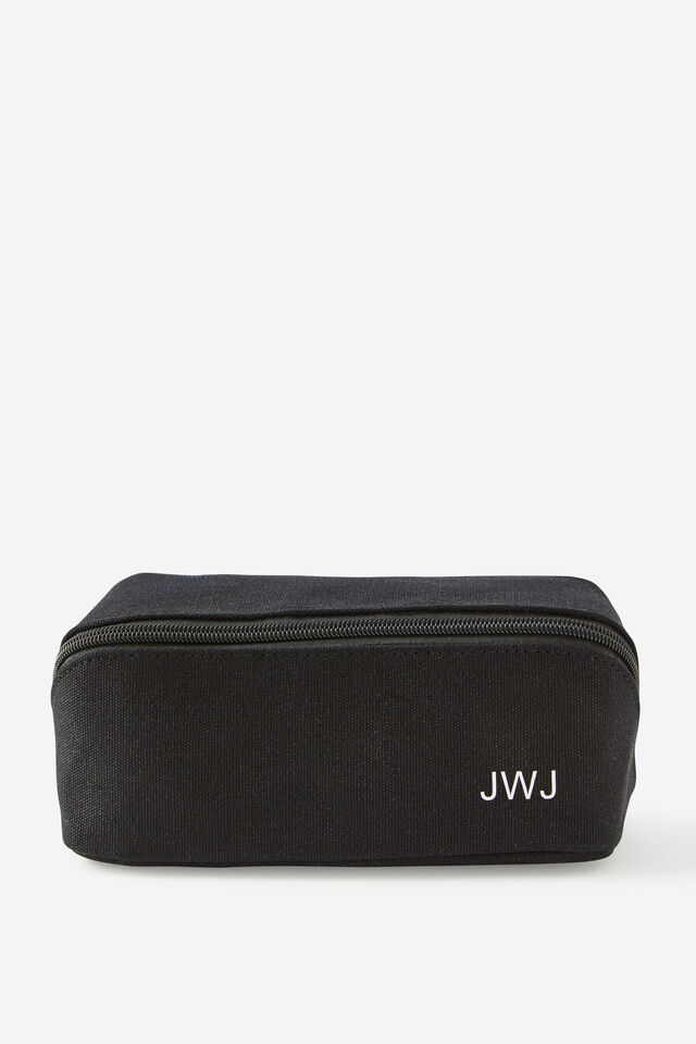 Personalised Felix Fold Out Pencil Case, BLACK