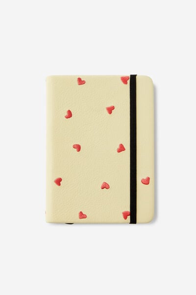 A6 Premium Buffalo Journal, LEMON EMB HEARTS