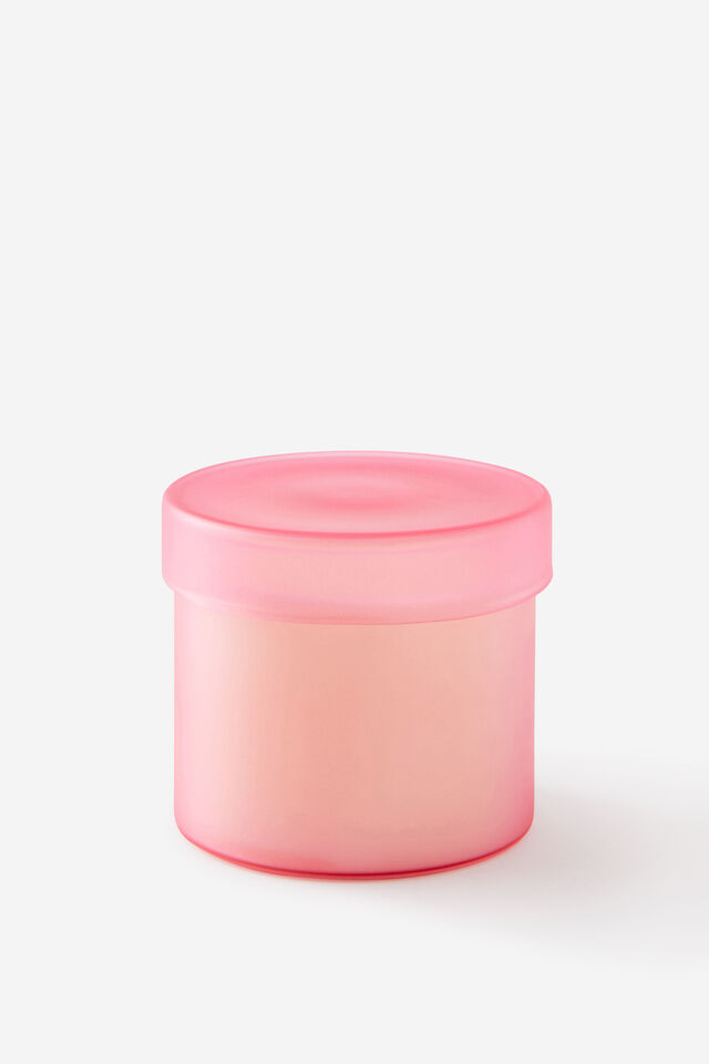 Frosted Glass Candle, PETAL DRIFT PINK