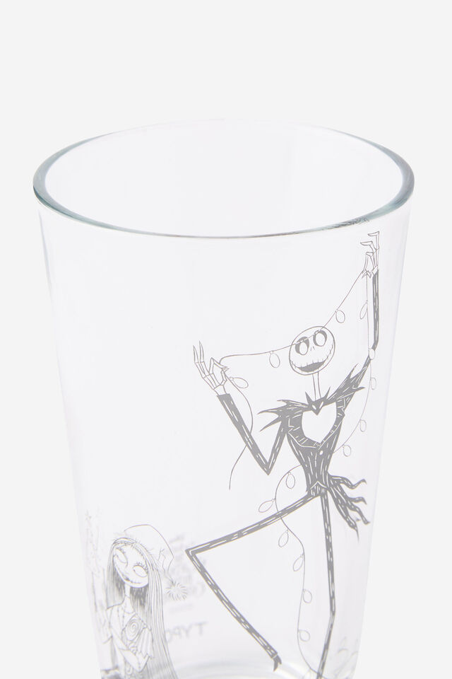 Collab Glass Tumblers Set Of 2, LCN DIS NIGHTMARE JACK & SALLY