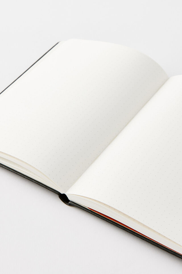 A5 Hard Cover Dot Notebook, BLACK