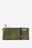 Personalised 30Cm Pocket Pencil Case, OLIVE MOSS - example image 2