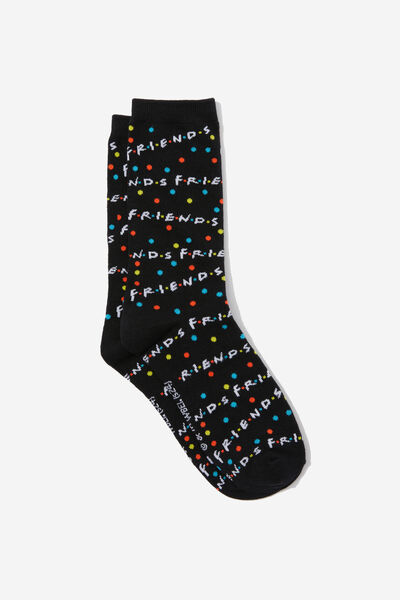 Socks, LCN WB FRIENDS LOGO BLACK
