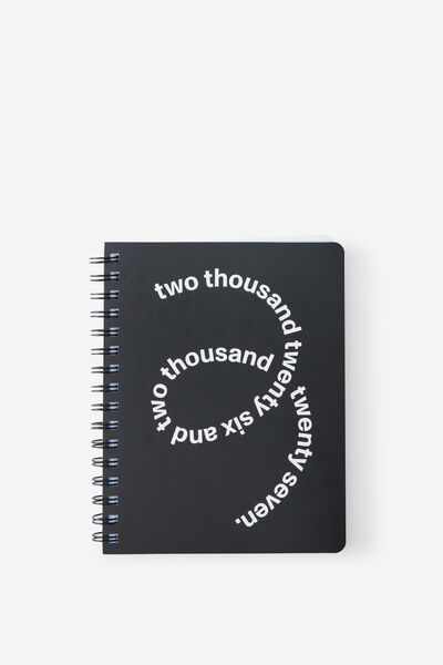 26/27 Weekly Planner, BLACK