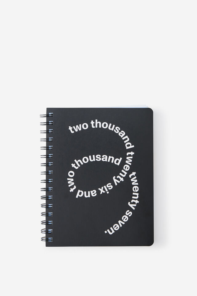 26/27 Weekly Planner, BLACK